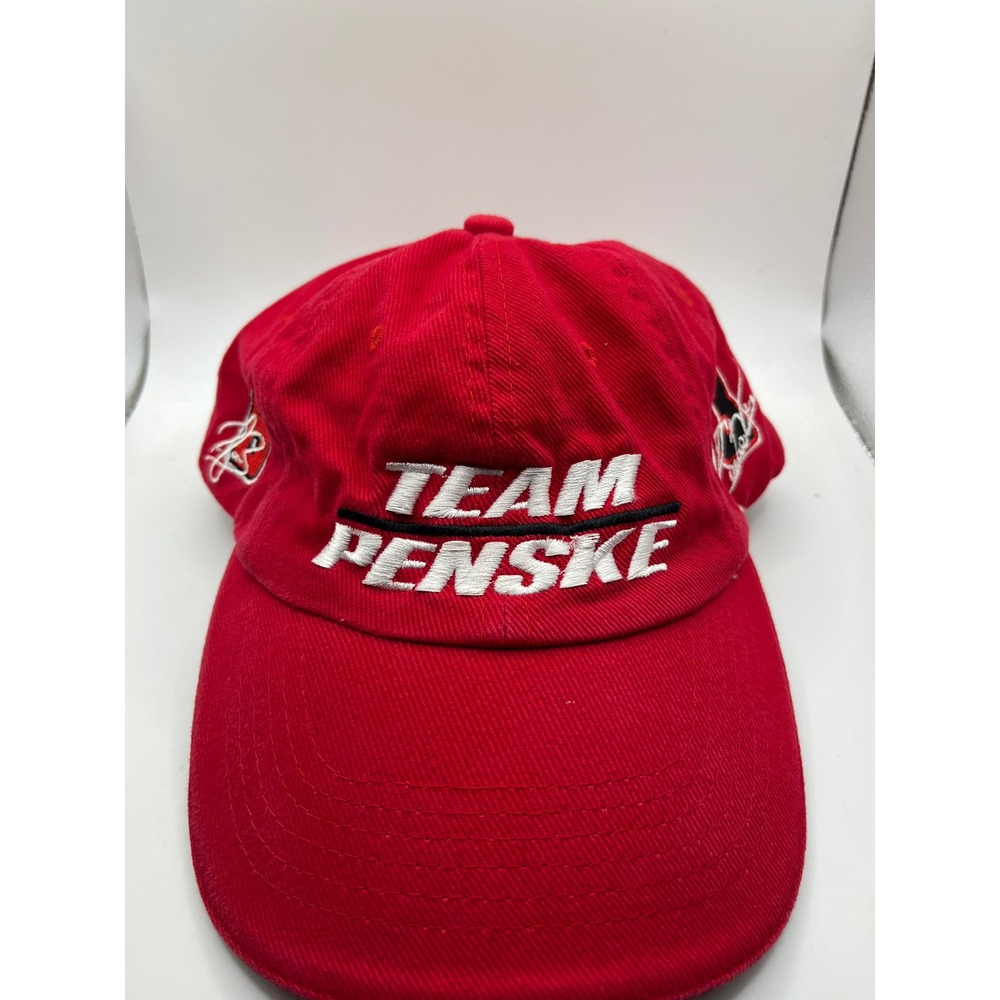 Team Penske Racing Hat Adult Adjustable Red IndyCar Racing Cap‎ #3 #6